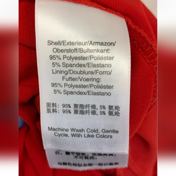 BnWT Donna Karan New York Red High Low Cocktail Sundress Size 14 - Picture 4 of 7